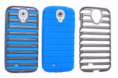 for galaxy s4 i9500 shripe case pc and silicon cover 